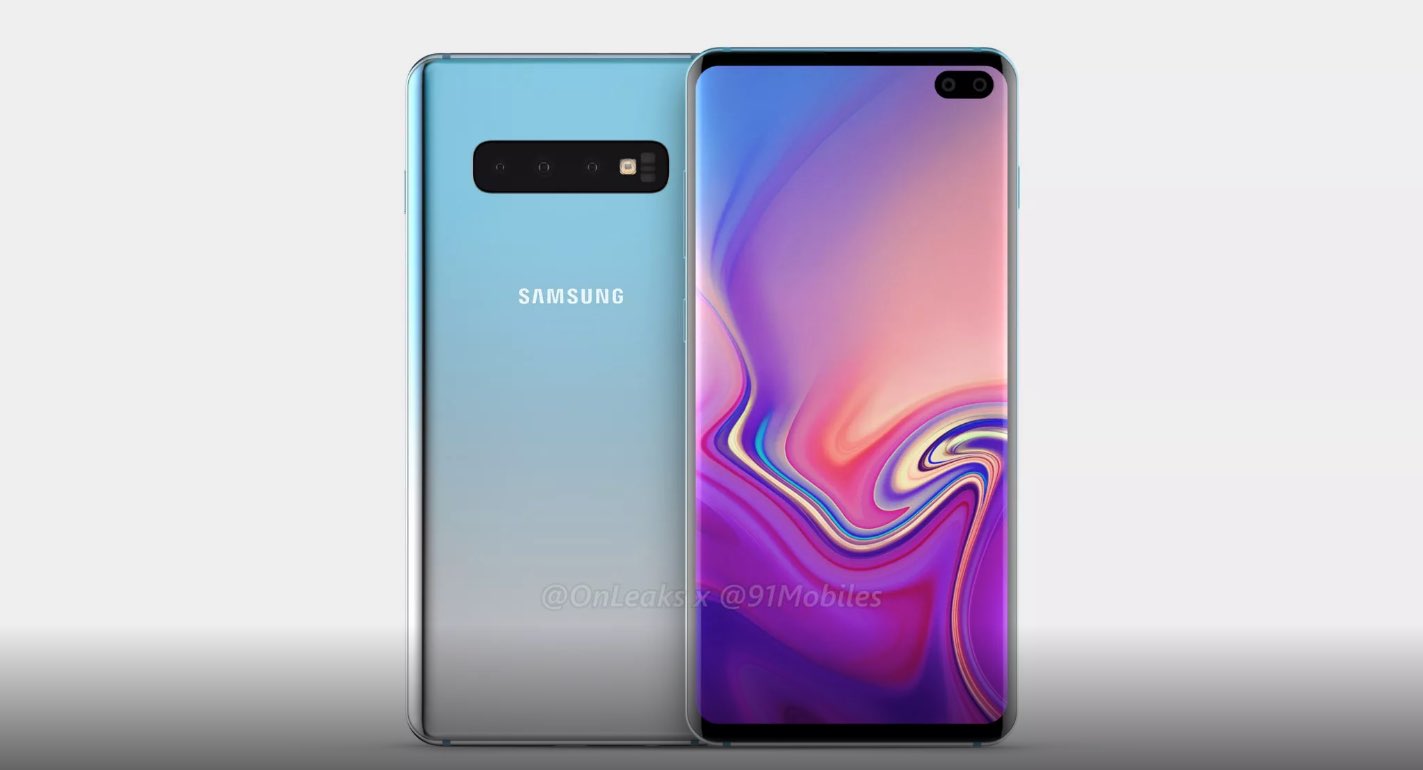 Samsung Galaxy S10 Plus avec rendu et vidéo à 360 degrés