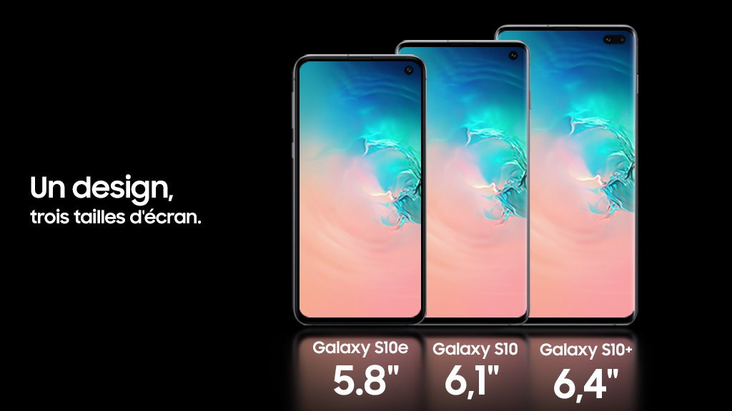 Samsung Galaxy S10e, S10 et S10+ débarquent avec les premiers écrans HDR10+ au monde