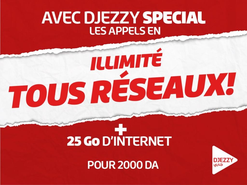 Djezzy présente une nouvelle offre – Djezzy Special avec des appels illimités vers tous les réseaux