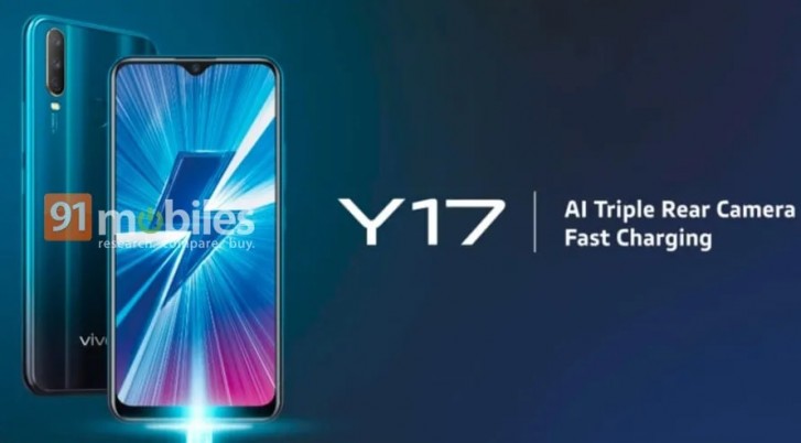 Vivo Y17 une fiche techniques détaillées, un affichage encoche 6,35 pouces et 3 caméras
