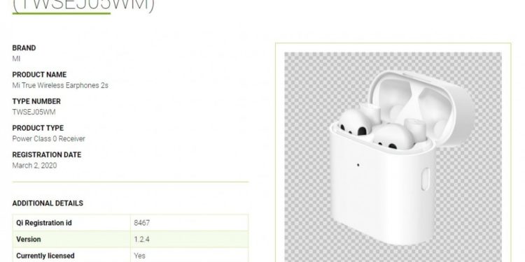 Xiaomi Mi TWS : Les écouteurs 2S révélés par WPC