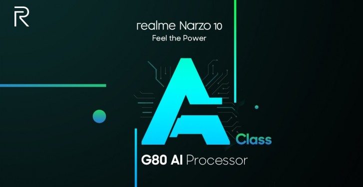 Realme Narzo 10 a été officiellement confirmé pour embarquer l&rsquo;Helio G80 SoC