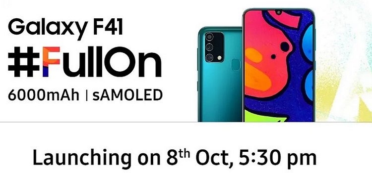 Samsung Galaxy F41 : Un écran Super Amoled de 6,4 pouces et une batterie de 6000 mAh