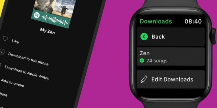 Spotify vous permet désormais de télécharger des chansons sur votre Apple Watch