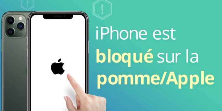 iPhone bloqué sur la pomme, Réparer sans perdre données ?