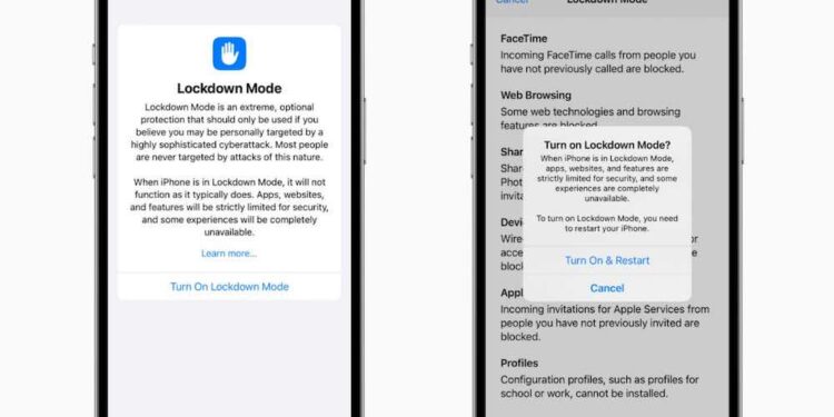 iPhone : Ce que la nouvelle fonction de sécurité mobile « Lockdown mode » va changer