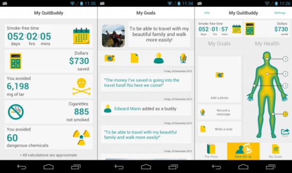 10 applications Android pour vous aider à arrêter de fumer 9 my quitbuddy 1
