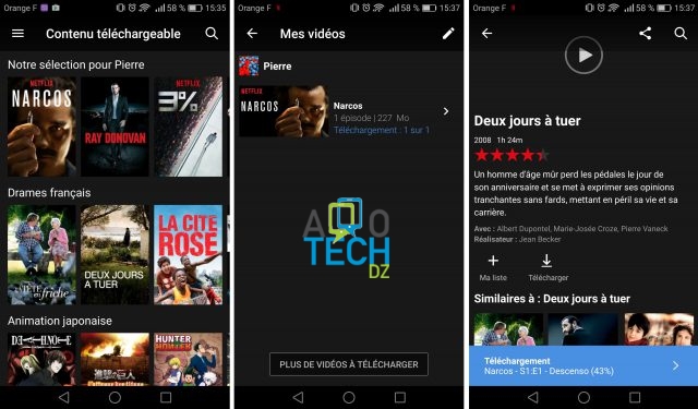 Netflix a décidé de rendre accessible ses contenus sans connexion Internet 2 netflix mode telechargement android hors ligne