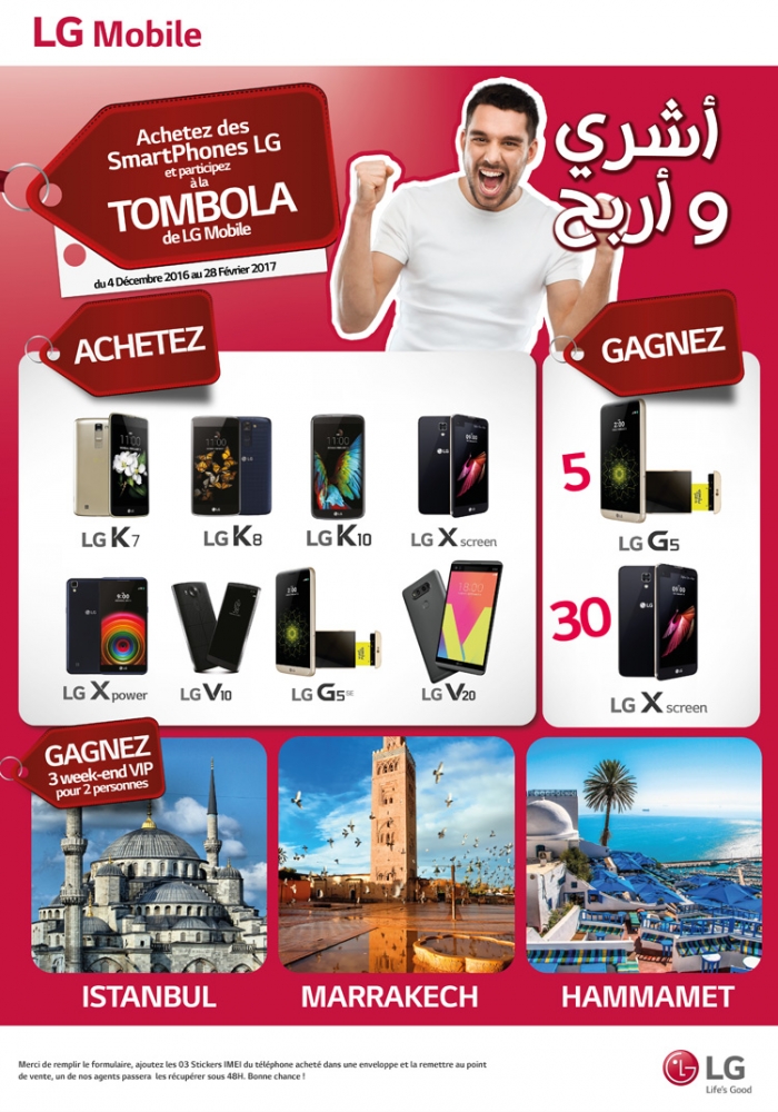 LG Mobile : Lance une tombola avec de nombreux cadeaux à la clé !! 2 LG Algerie Tombola