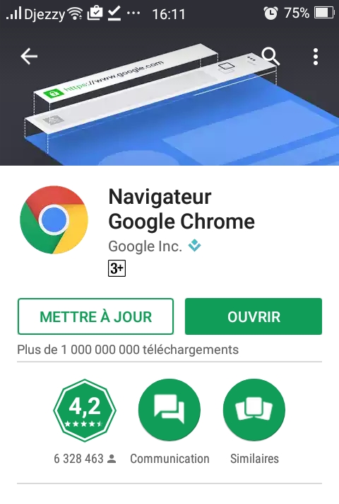 Chrome Android : sauvegarder et lire tout contenu hors connexion 3 google chrome android telechargement mettre a jour