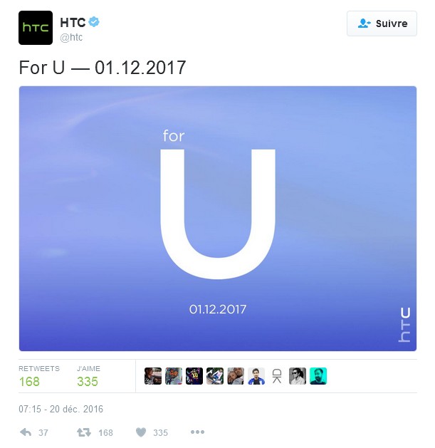HTC : un nouveau smartphone pour le 12 Janvier ? 2 htc for u twitter 2000
