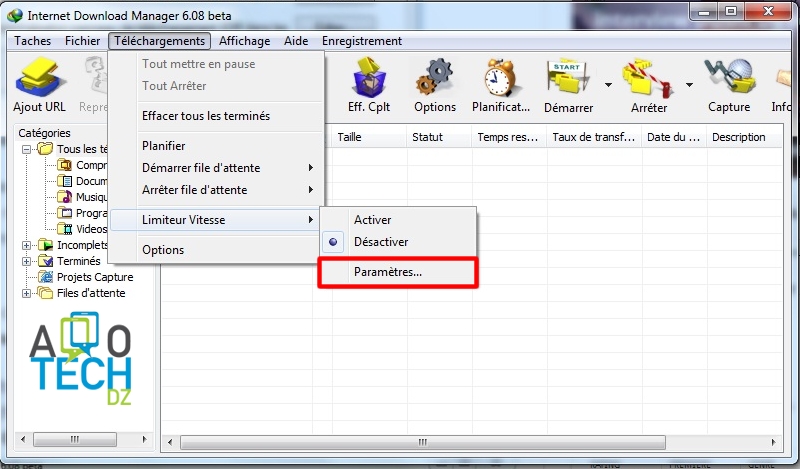 Internet Download Manager : Comment accélérer la vitesse du téléchargement ? 3 idm parametre