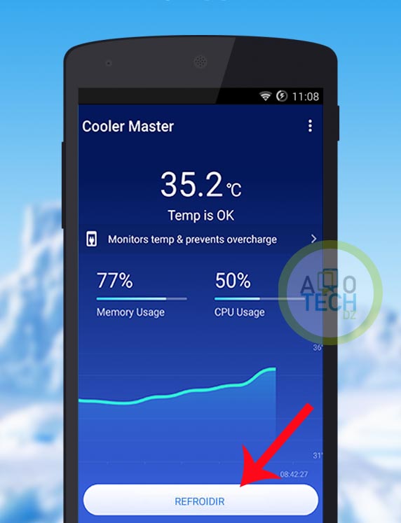 Contrôler et éviter la surchauffe de votre téléphone Android 4 cooler master 2