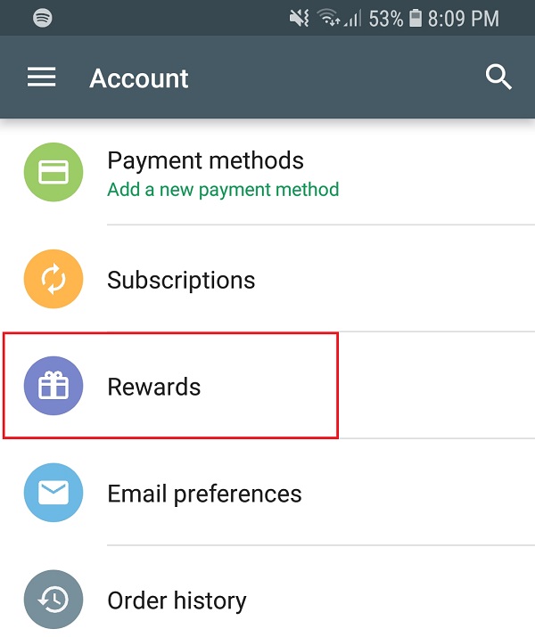 Google Play Points - Programme de points de fidélité en préparation 4 Screenshot 20180906 200924 Google Play Store