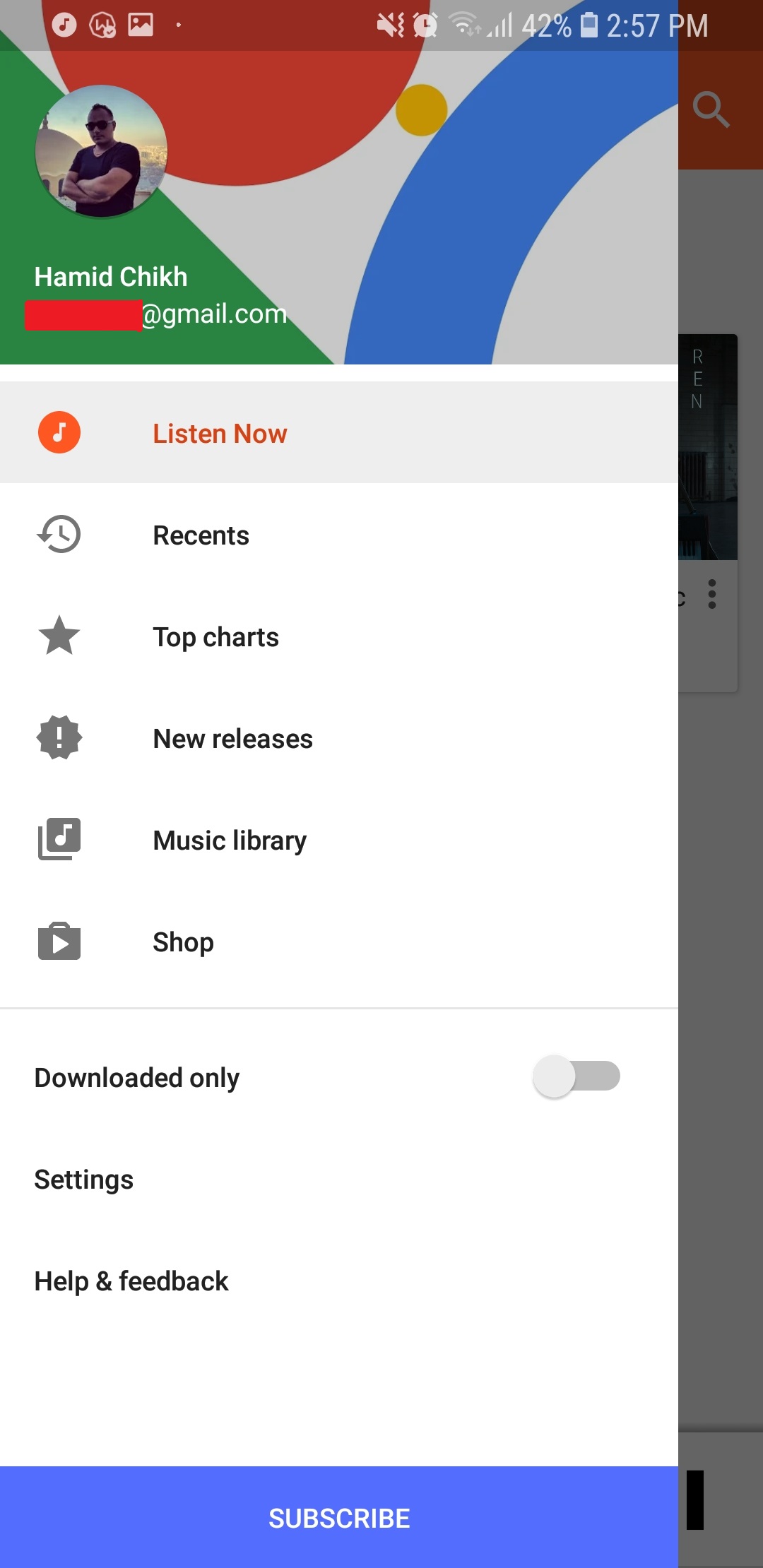 Applications - Les Meilleurs Lecteurs de Musique sur Android 5 Screenshot 20180929 145743 Google Play Music