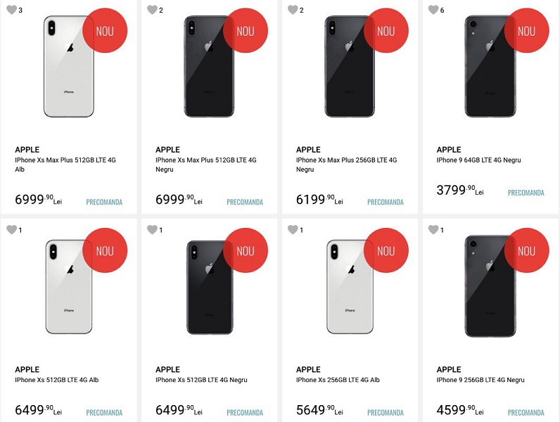 Apple - Les iPhones 2018 sont en vente chez Quickmobile 2 iphone 9 xs xs max plus prices romania preorder