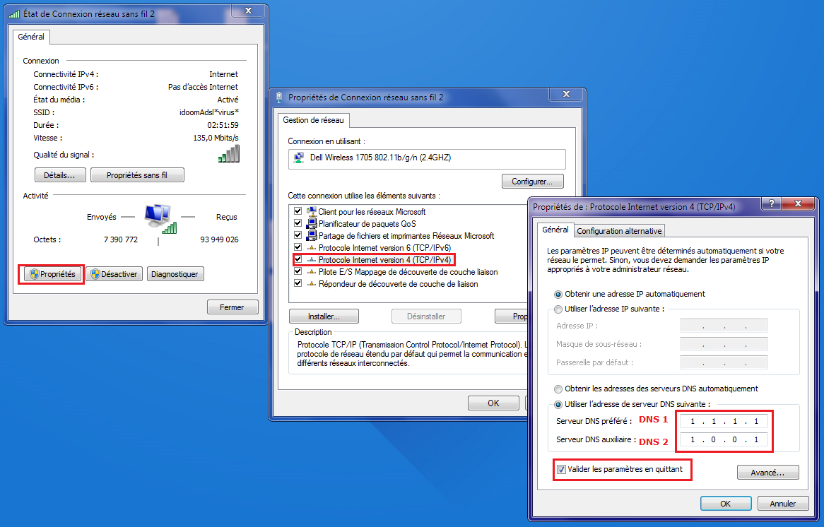 DNS - Comment Accélérer votre Connexion Internet 7 qadada