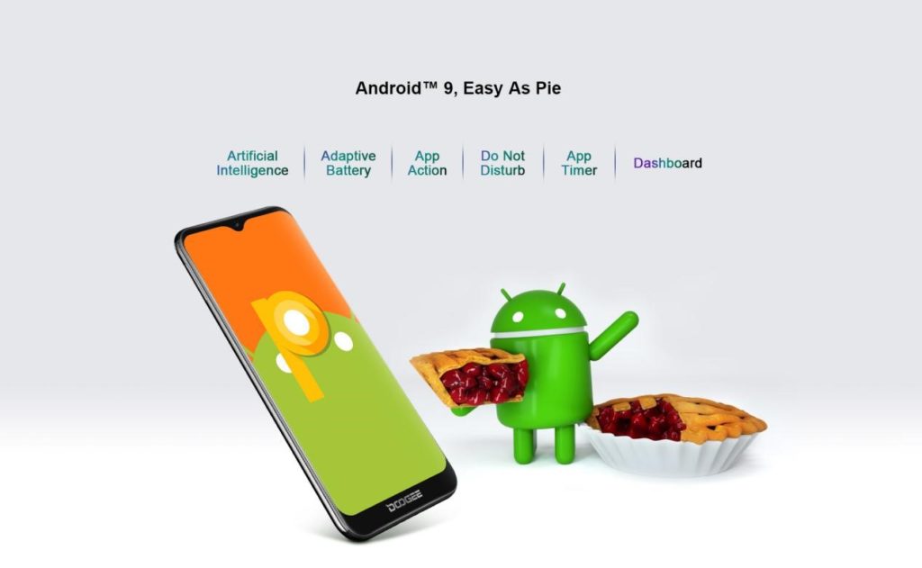 Doogee Y8 : Un design d'affichage en goutte d'eau et des couleurs dégradées 3 Doogee-Y8