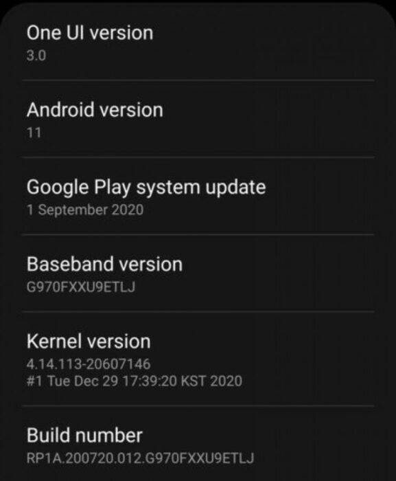 Android 11 et One UI 3.0 sont maintenant disponibles pour la série Galaxy S10 2 galaxy s10 one ui 1