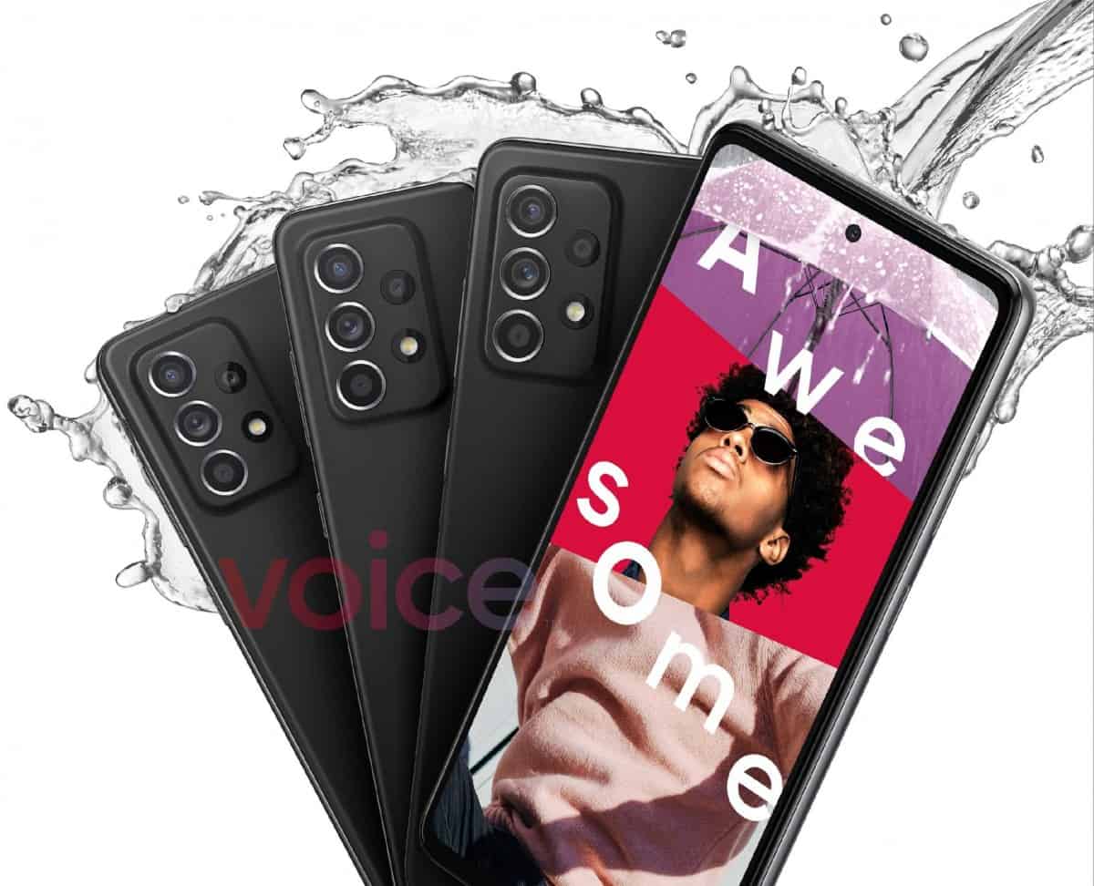 Le Samsung Galaxy A52 5G est confirmé pour être résistant à l'eau Le Samsung Galaxy A52 5G est confirmé pour être résistant à l'eau