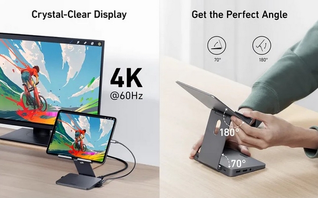 Anker lance un hub USB-C 8-en-1 qui fonctionne comme un support de tablette 4 concentrateur USB C 8 en1 Anker 06